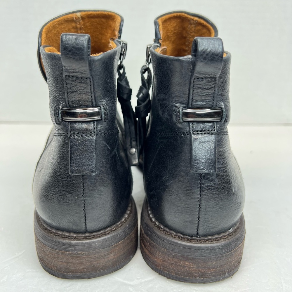 Franco Sarto Womens Hyla Black Leather Ankle Boots Size 8 Superb! Barely Worn..! - Picture 5 of 13